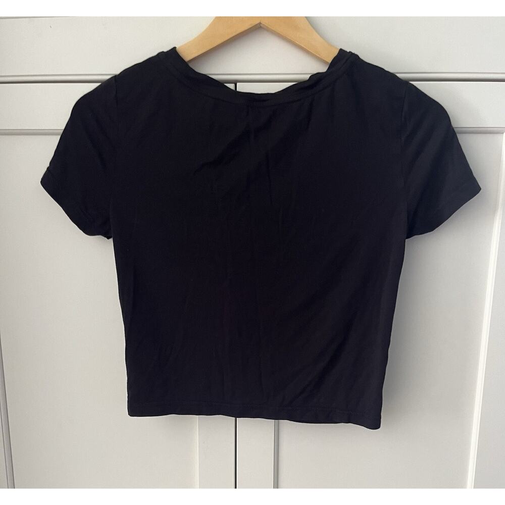 Redluckly women crop top Tshirt size S black - Picture 5 of 5
